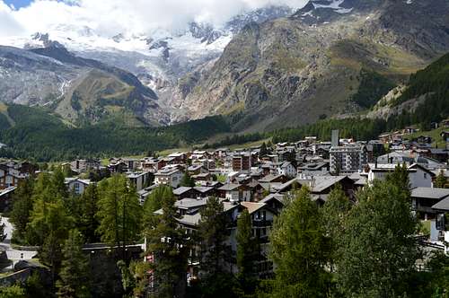 Back down in Saas Fee