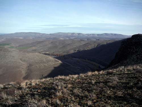 Looking north from the ridge