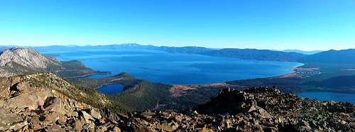 Lake Tahoe Panorama From Mt Tallac