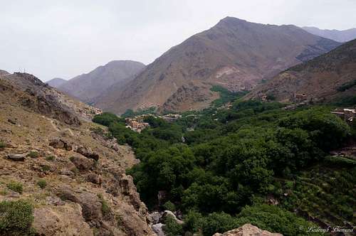 View from the Trail back to Imlil