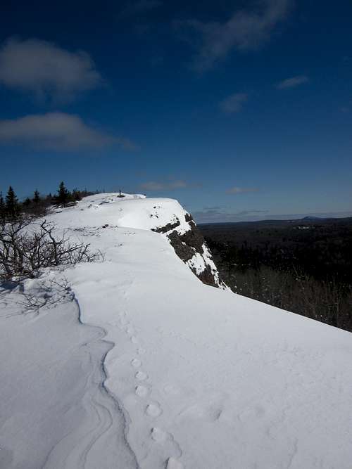 Summit of Mt. Lookout in Winter