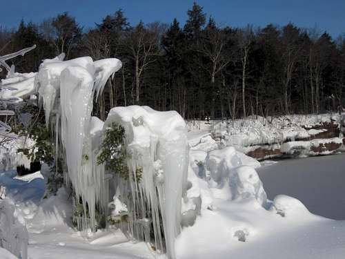 Ice Sculpture.  Apostle Islands, Wisconsin.