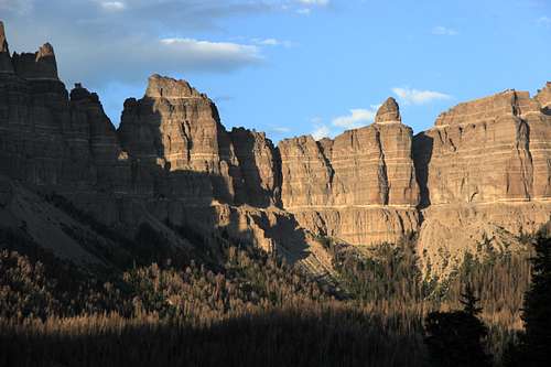 Pinnacle Buttes-- Sunset