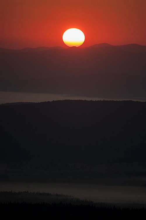 Mount Rozsypaniec sunrise