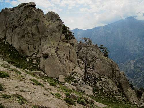 Granite Domes near the summit of Le Forcelle