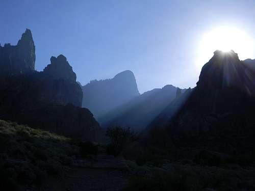 Superstition Mountains from Siphon Draw