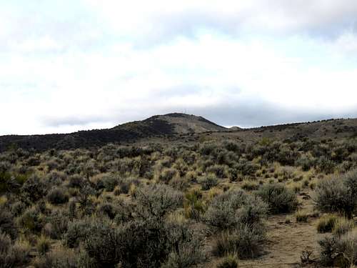 Warm Springs Mountain from the east canyon approach