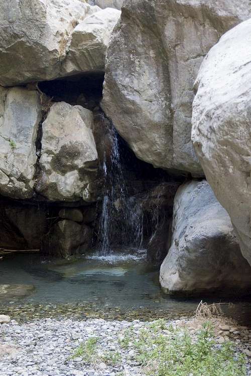 Waterfall in Sarakinas Gorge