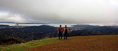 Hikers on Bald Hill