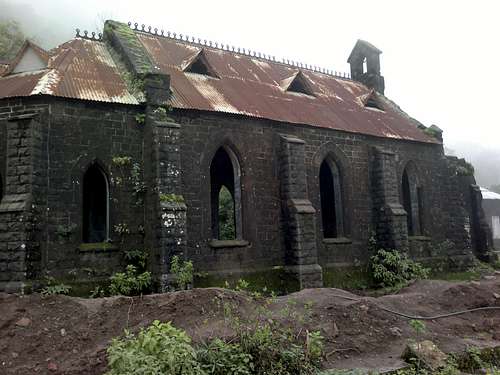 The old church on the half point