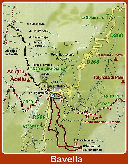 Punta Caletta map