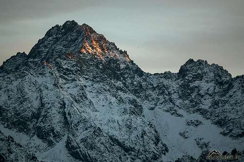 Mount Gerlach at sunset