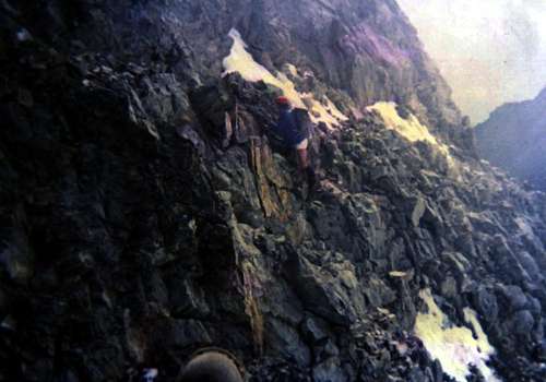 Emilius North Wall Exit out from West Couloir 1974