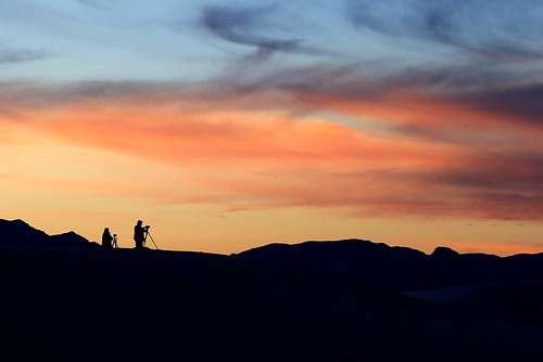 Photographing the Sunset at White Sands National Monument