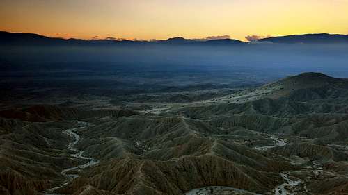 Sunset from Font's Point, Anza Borrego Desert State Park