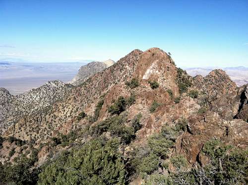 Fountain peak summit - from the east
