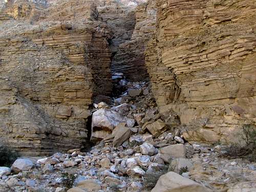 Wall of Split Mountain Gorge