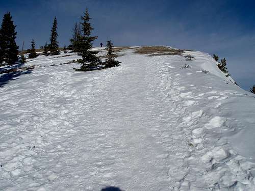 summit ridge 1kms. long