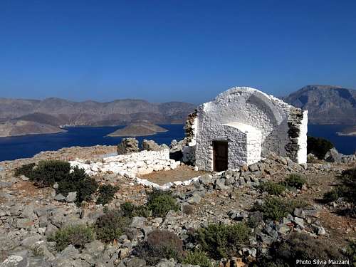 Isle of Kalymnos seen from Aghios Konstantinos chapel