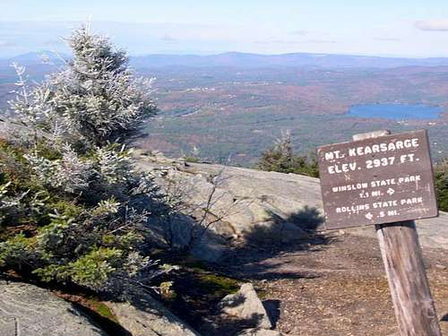 Summit sign, note the October...