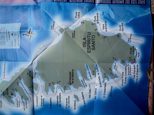 another map of Isla Espiritu Santo