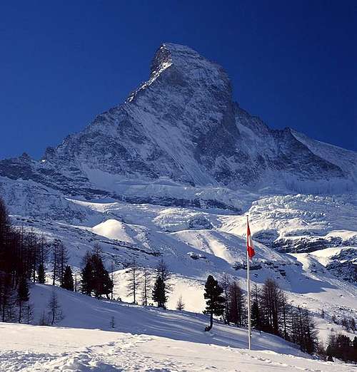 North Face of Matterhorn with...