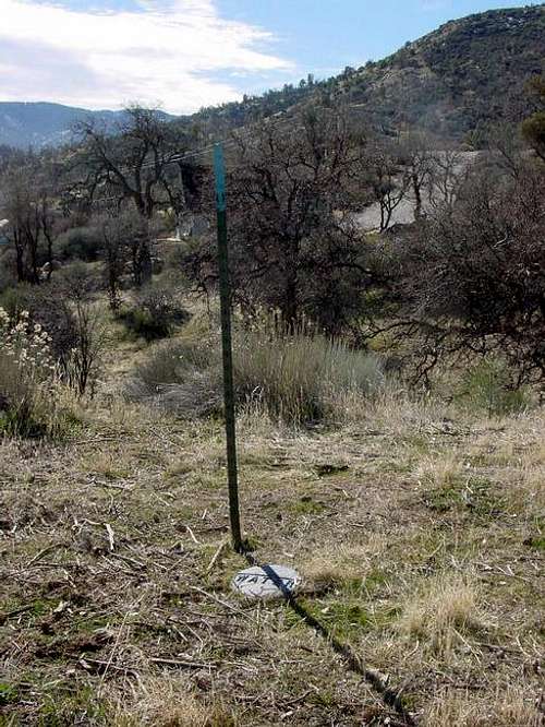 Roadside marker past House...