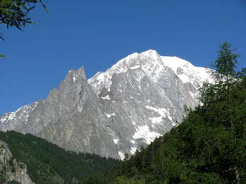 Mont Blanc and Aiguille Noire