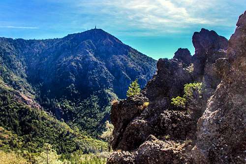 Mt. St. Helena from Goat Roost Rock