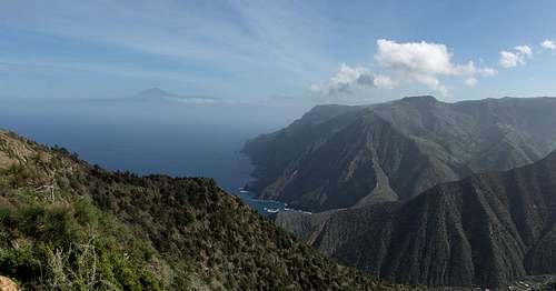 Tenerife above the north coast of La Gomera