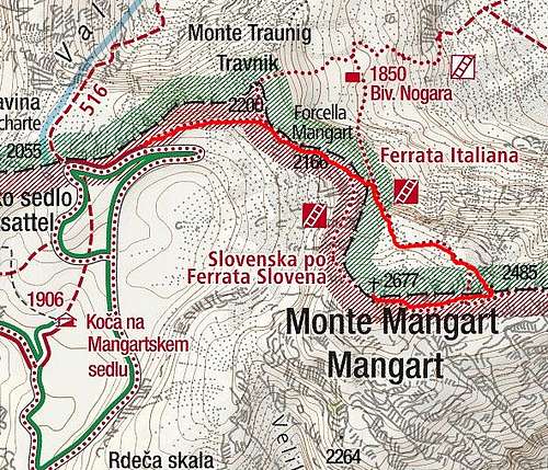 Mangart map