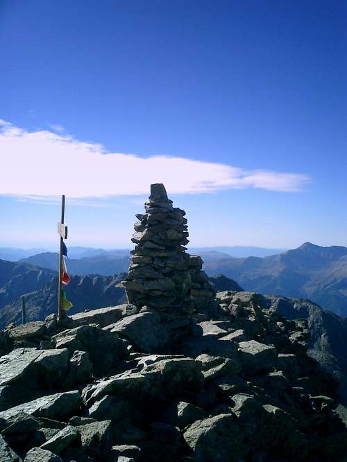 Corborant summit cairn