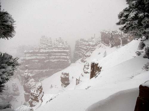 Bryce Canyon in winter