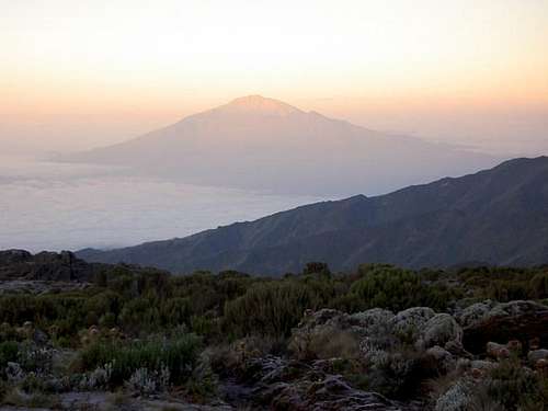 Mount Meru as seen from Shira...