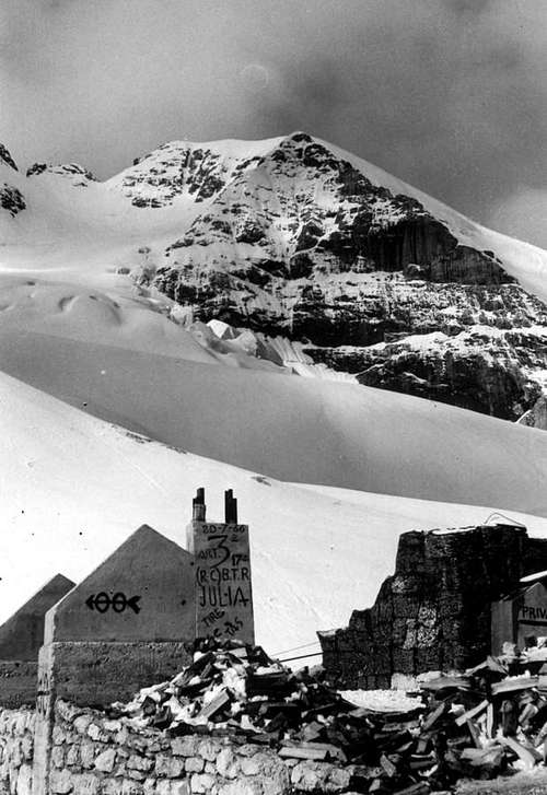 Mil Journey in Dolomites Punta Penia by Refuge 1968