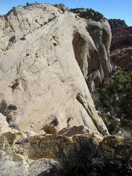 hiking on Upper Muley's fins