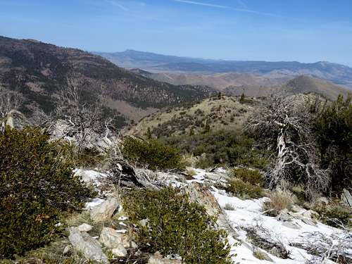View northwest from Balls Canyon Peak