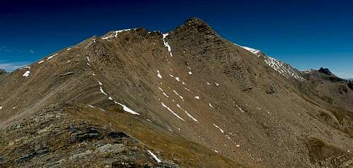 Piz Nair seen from the first foresummit