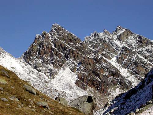 Mont Monchette or Mochette Western Ridge