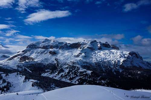 Sella Group East Face with Piz Boe (3152m)