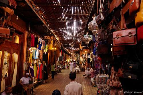 Marrakech; the souks
