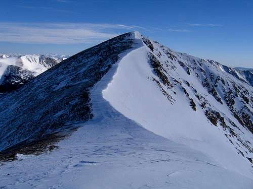 Sniktau's summit ridge in...