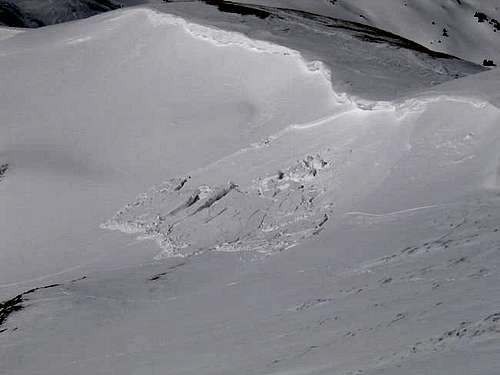 An avalanche near Loveland...