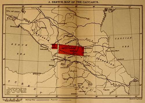 Caucase map