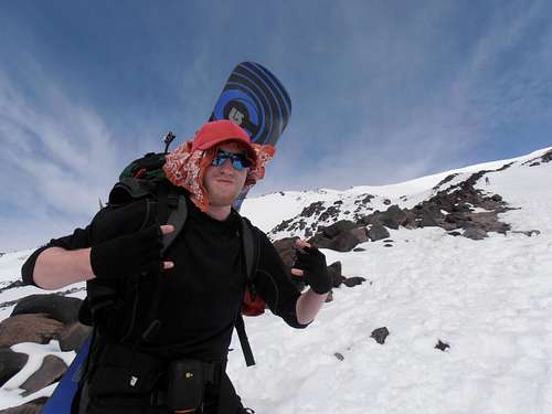 Mount Saint Helens snowboard