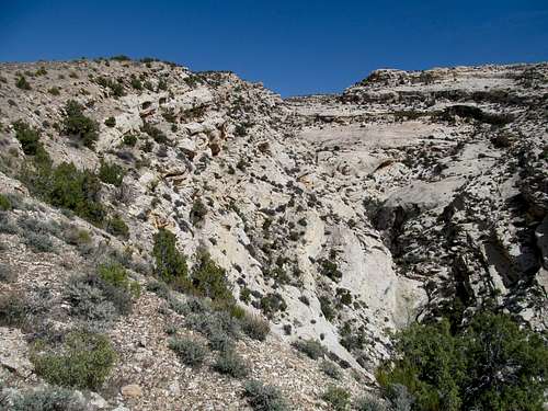 the ascent right (left) and the canyons splitting split