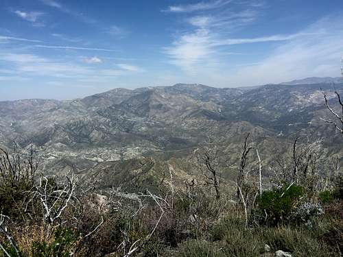 View to the North on the East Ridge of Strawberry Peak