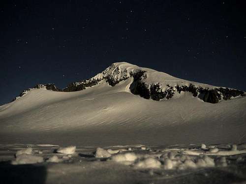 Eldorado Peak with Moon Light