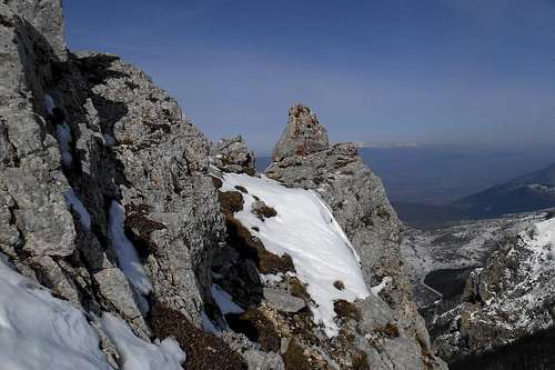 Climbing the north ridge (Cima Ogniquota)