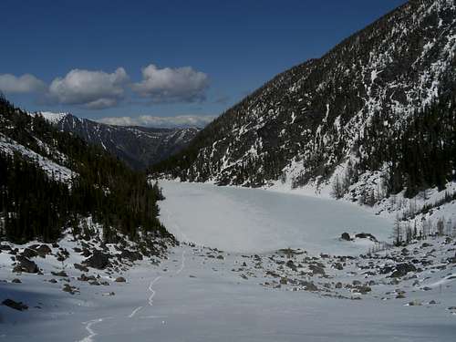Lake Victoria from the start of the couloir